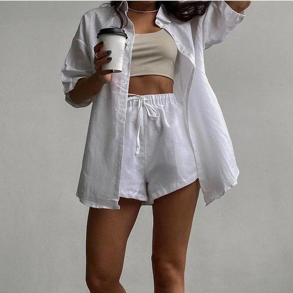 White Two Piece Shirt &Top