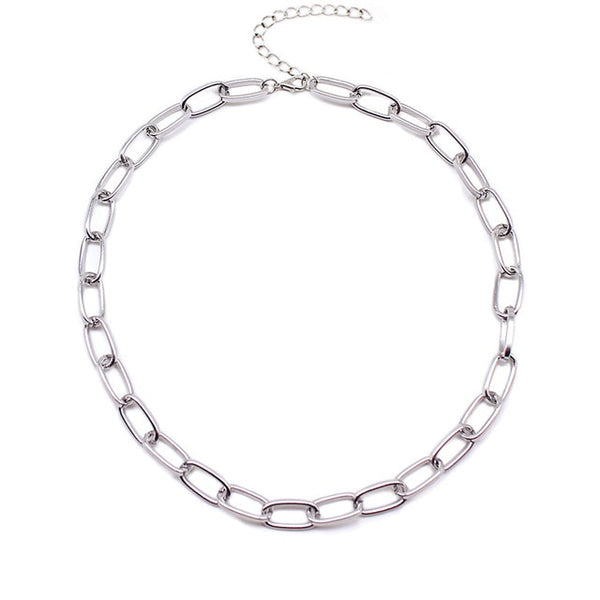 Metal Chain Choker Necklace.