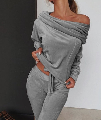 Grey  two pieces Tracksuit.