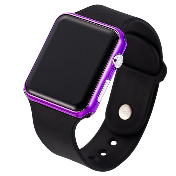Pink Casual LED Digital Wristwatch,